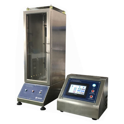 Prezzo buono Equipaggiamento di prova dell'inflamabilità Tester di fiamma verticale per tessili per la resistenza alla fiamma dopo la fiamma e le tendenze della lunghezza del carbone in linea