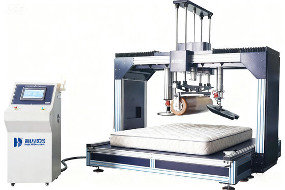 Prezzo buono Macchina completa per test di fatica del materasso arrotolabile / Attrezzatura multifunzionale per test di durata del materasso in linea